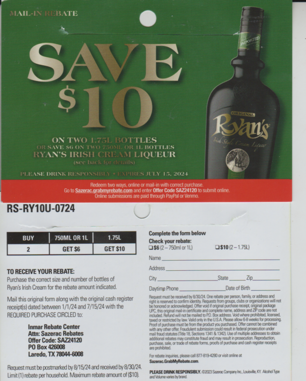 Ryan's Irish pm   Laredo TX