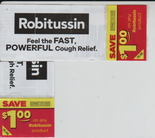 Robitussin (1) 3/31/25