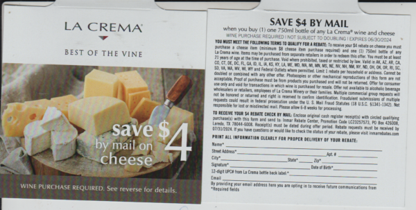 La Crema + Cheese see states rec by Laredo TX
