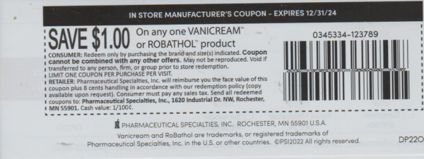 Vanicream or Robathol oil for eczema (1)