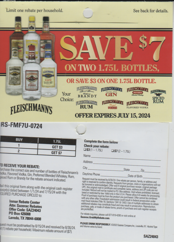 Fleischmann’s pm  Laredo TX