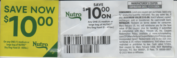 Nutro Dry Dog Food 8 lb & up (1)