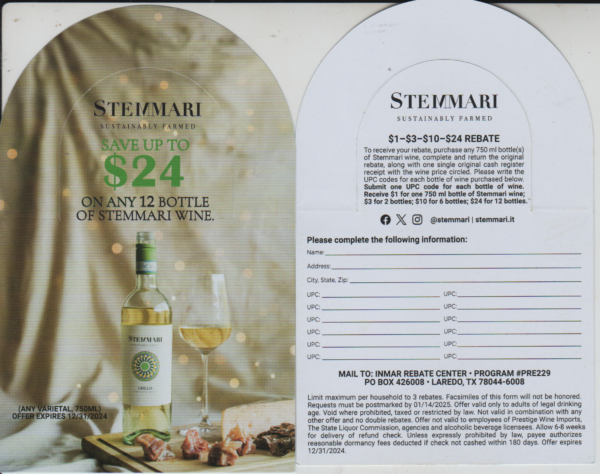 Stemmari rec by 1/30/26 Laredo TX