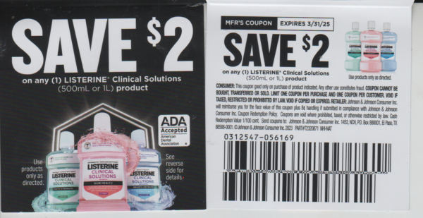 Listerine Clinical (1) 3/31/25