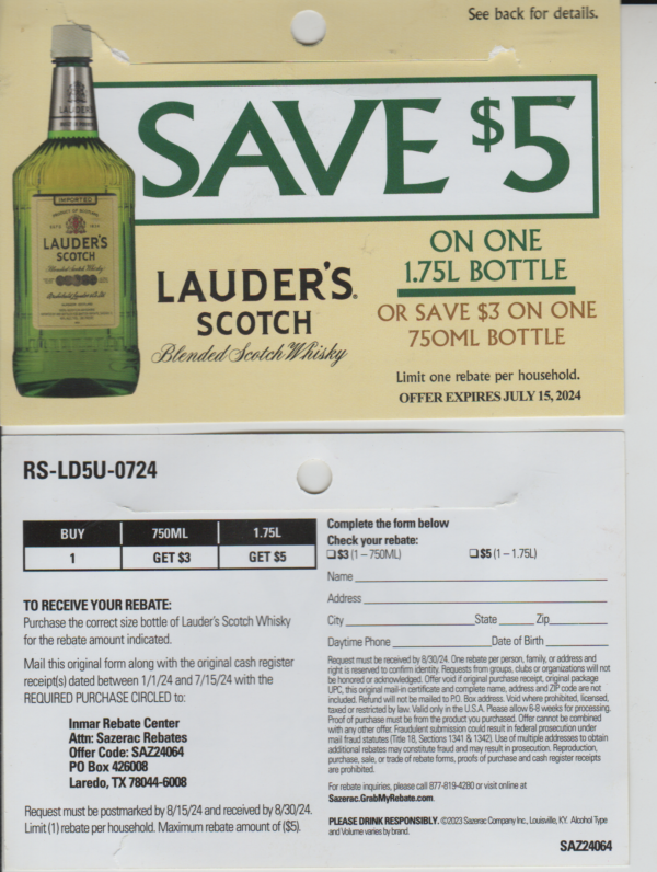 Lauder's Scotch pm  Laredo TX