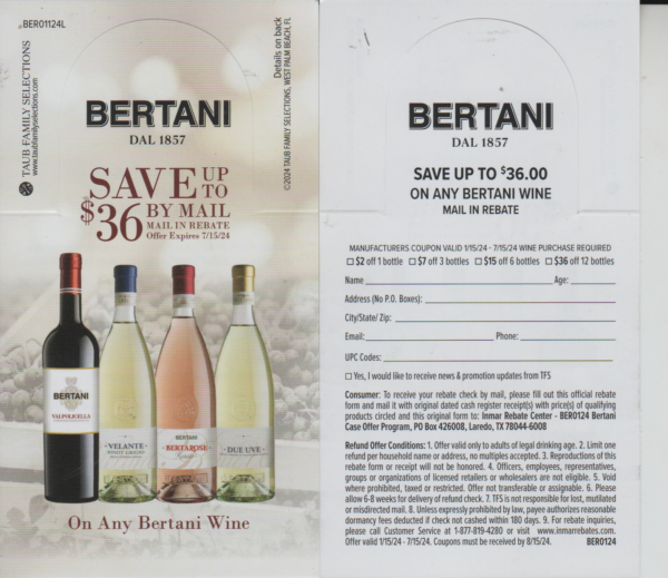 Bertani rec by Laredo TX