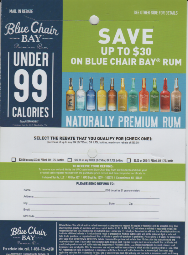 Blue Chair Rum pm  Cinn NJ