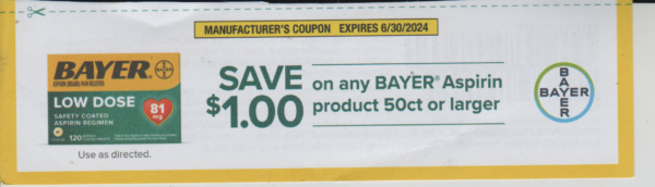 Bayer Aspirin 50 ct (1)