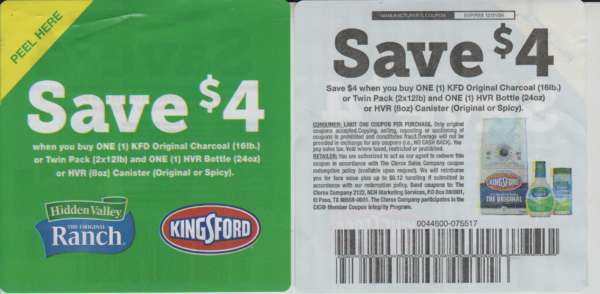 Kingsford Charcoal + Hidden Valley Ranch