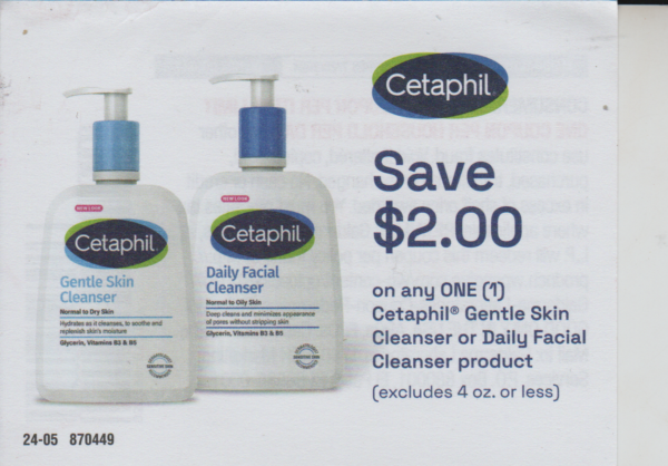 Cetaphil Cleanser (1) 7/20