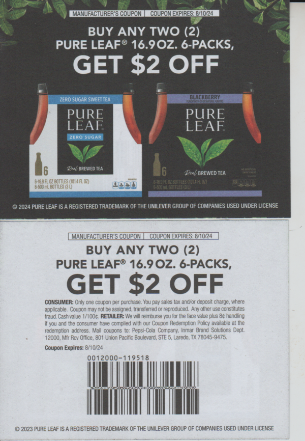 Pure Leaf Tea 6 Pks (2)