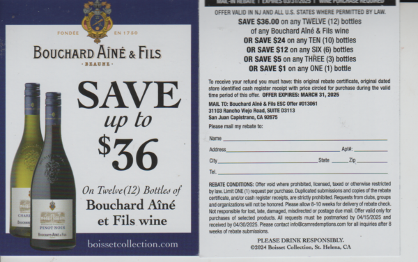 Bouchard Aine & Fils pm 4/15/25 SJC