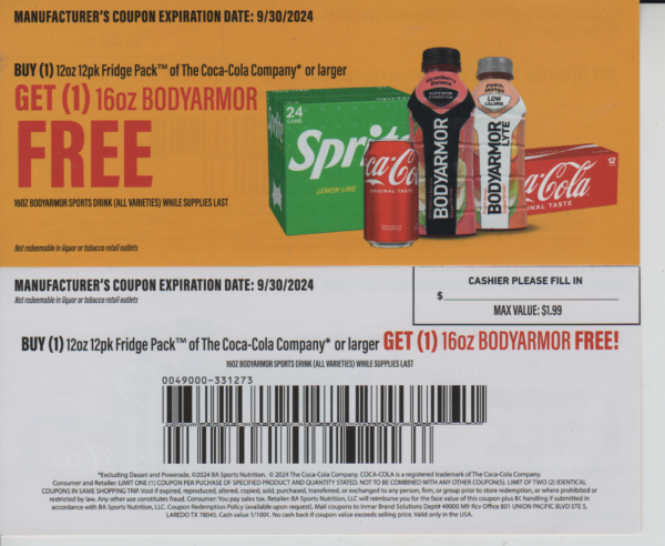 Coke or Sprite 12 pk (1)