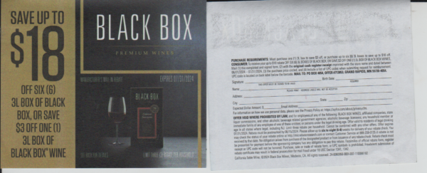 Black Box pm  3 per HH GR MN