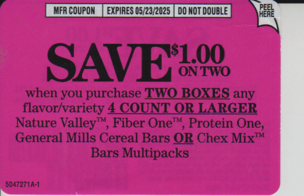 Nature Valley + more Granola Bars (2) 5/23/25