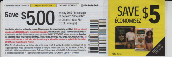Depend 18 ct & up (1)