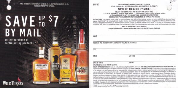 American Honey Wild Turkey pm  Mandrake & Rhodes Tecate CA