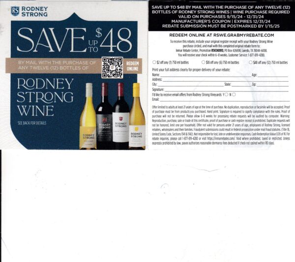 Rodney Strong pm  Laredo TX $48