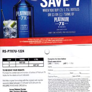 Platinum Vodka pm 1/31/27 Laredo TX