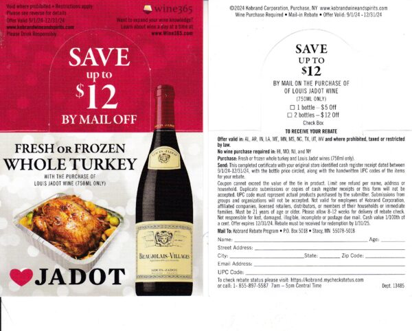 Jadot + Turkey rec by Stacy MN few NWPR