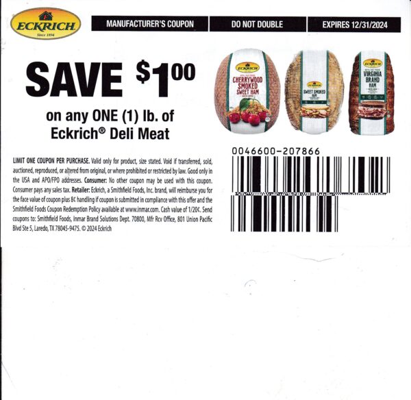 Eckrich Deli Meat 1 lb