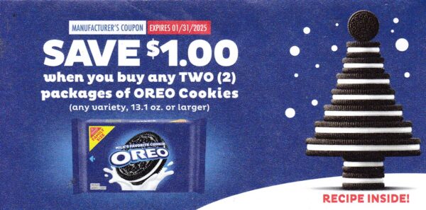 Oreos any (2) /31/25
