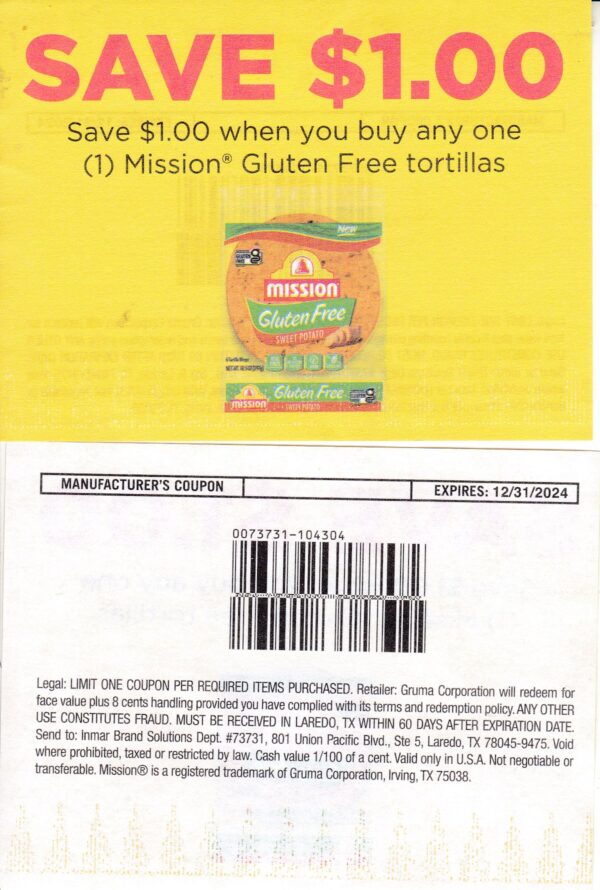 Mission Gluten Free Tortillas (1)