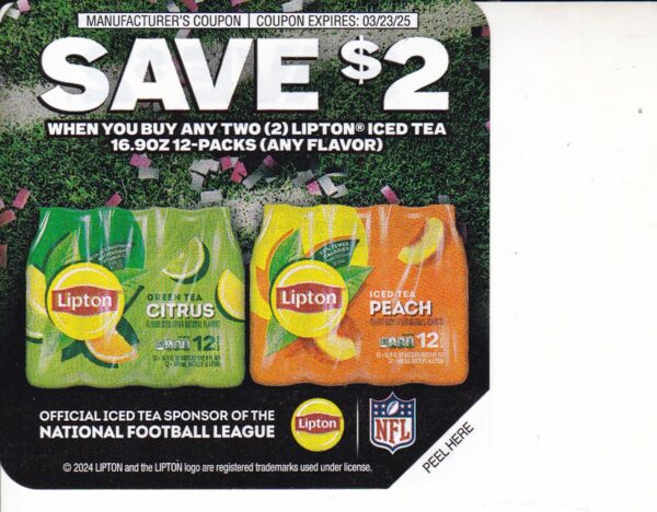 Lipton Tea 12 pks (2) 3/29/25