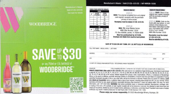 New Woodbridge CA + pm 5/14/25 Laredo TX $30