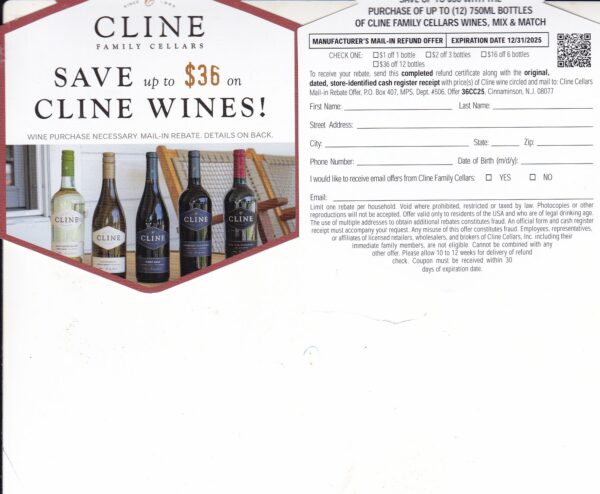 Cline rec by 1/31/26 Cinn NJ $36