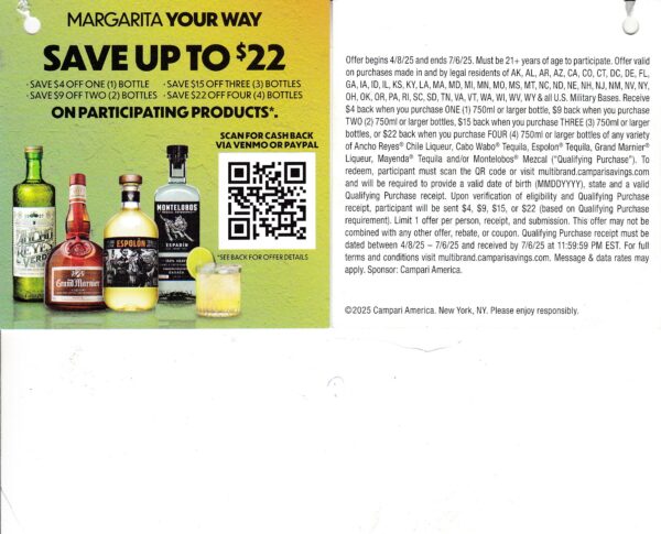 Text Scan – Grand Marnier Espolon $22 pays Paypal or Venmo