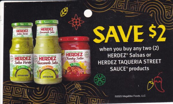 Herdez Salsas or Taqueria Street Sauce (2) 10/31/25