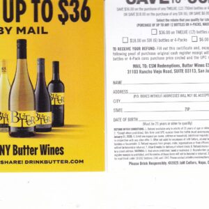 Text/Scan - Butter pm 1/15/26 QR code $36
