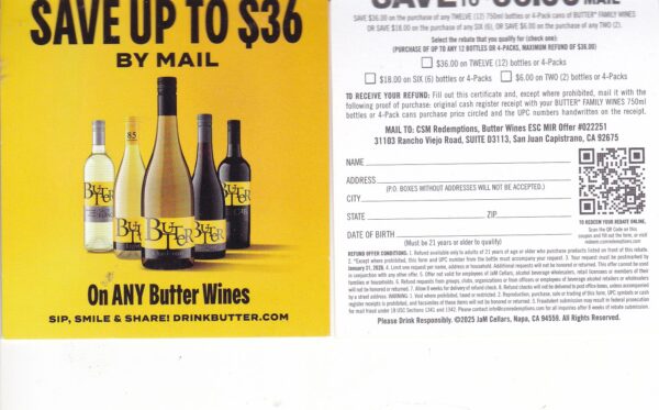 Text/Scan - New Butter pm 1/15/26 QR code $36