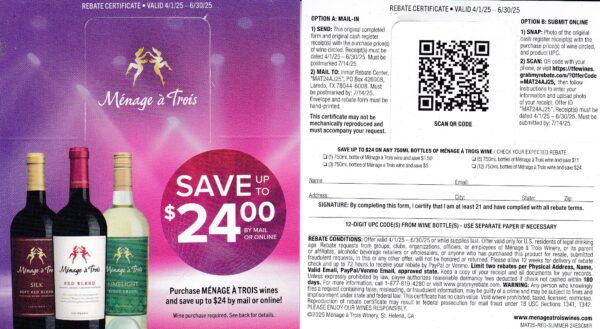 New Menage a Trois pm 7/14/25 Laredo TX 2 per HH