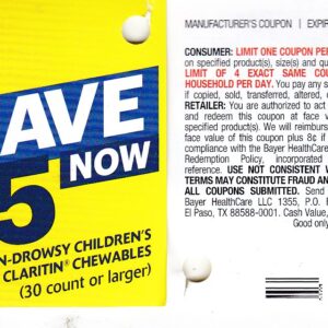 Claritin Kids 30 ct & up (1) 12/31/25