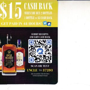 Text/Scan – New Uncle Nearest 10/10/25 QR code $15 Paypal or Venmo