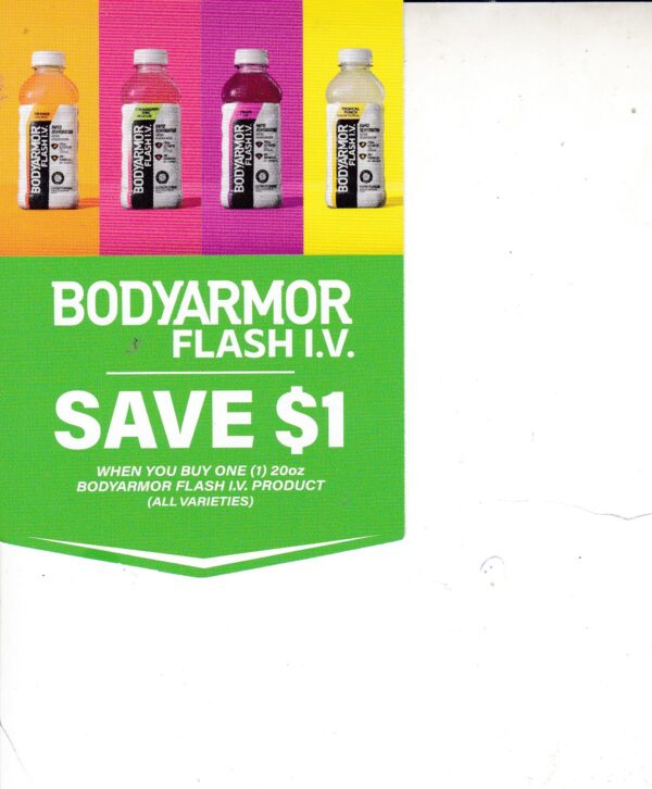 BodyArmor Flash IV Drink (1) 12/31/25