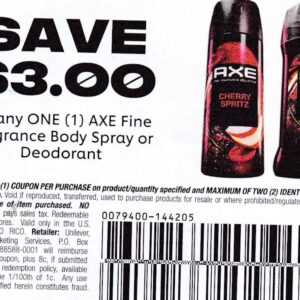 Axe Deod. or Body Spray (1) 7/30/25