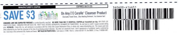Cerave Cleanser (1) 8/31/25