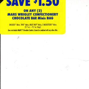 M&M Mars Mini Chocolate Bags any (2) 9/30/25