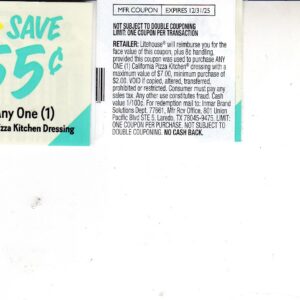 California Pizza Kitchen Dressing (1) 12/31/25