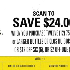 Text/Scan - New Clos du Bois Submit by 12/15/25 echeck, Paypal, Venmo