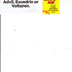 Advil Excedrin Voltaren any (1) 12/31/25