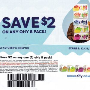 OHY Drinks 8 pk (1) 12/31/26