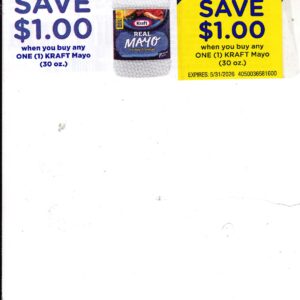 Kraft Mayo 30 oz (1) 5/31/26