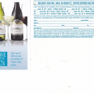 Oyster Bay pm 7/15/26 Laredo TX $24