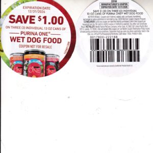 Purina One Dog Food (3) 12/31/26