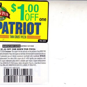 Patriot Pizza (1) 12/31/26