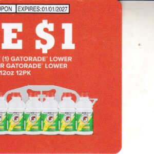 Gatorade Lower Sugar Multi-pk any (1) 1/1/27